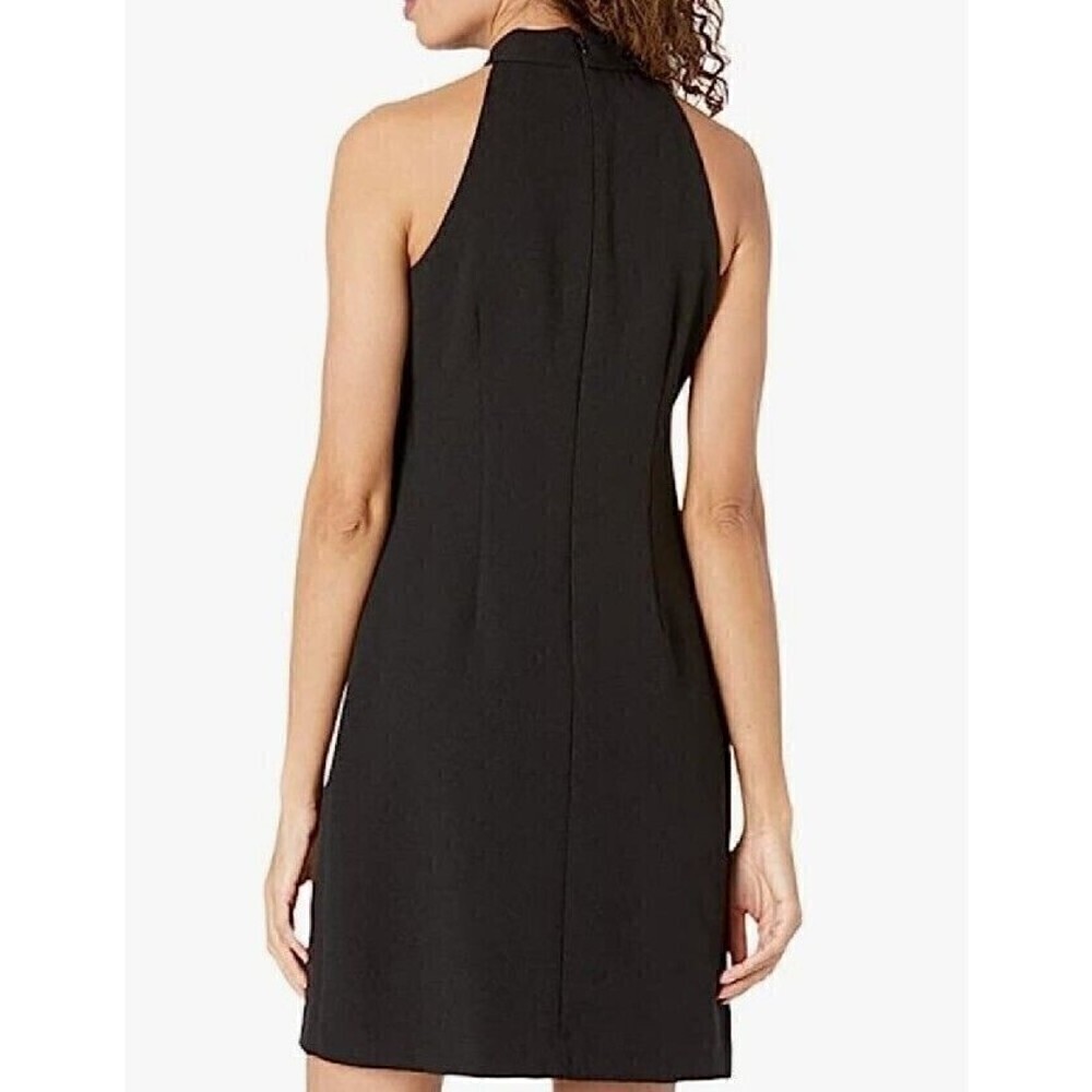 Vince Camuto Sz 2 Women's Bow Neck Halter Dress Black - Picture 9 of 9